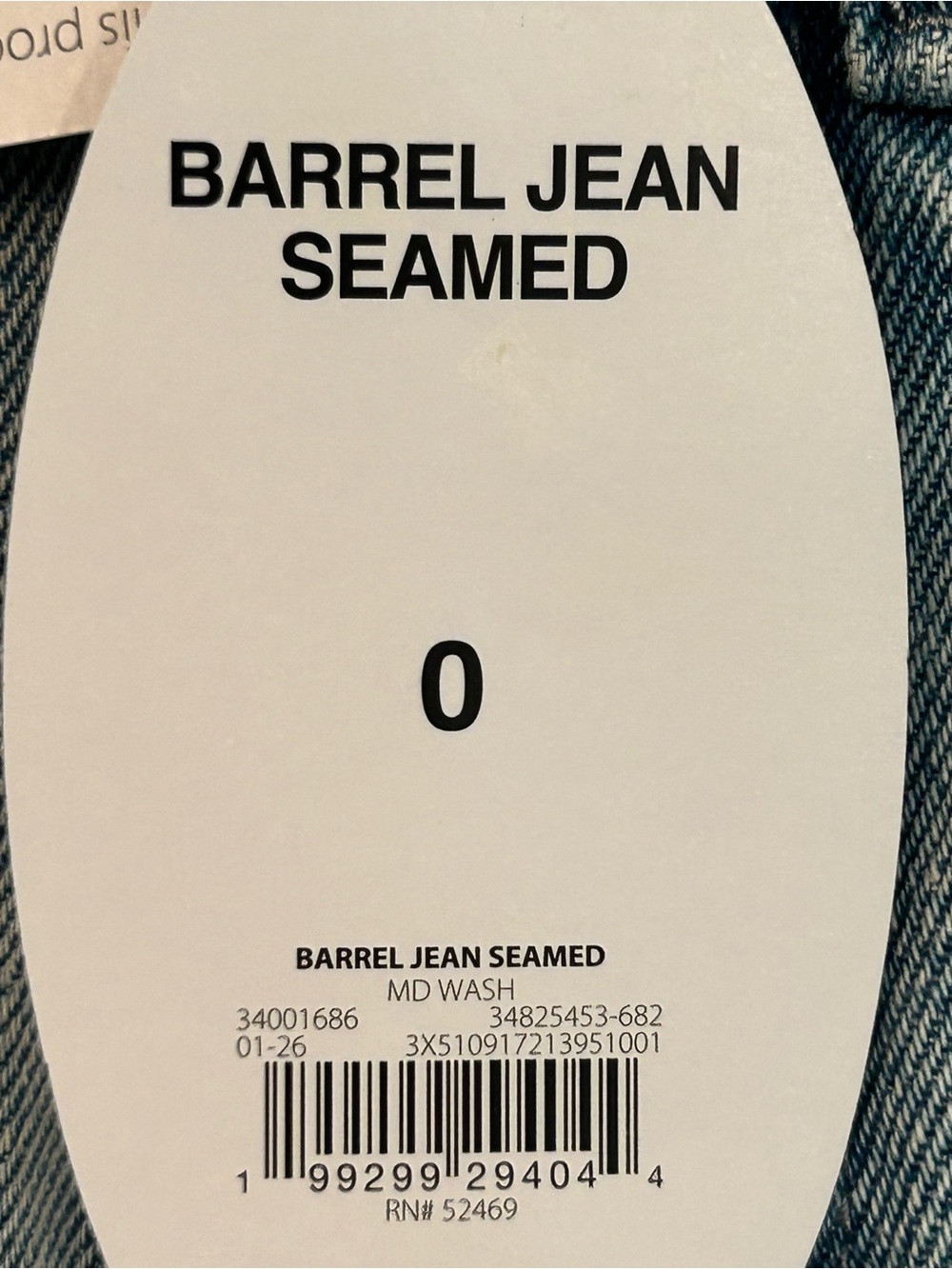 Scoop Baggy Barrel Seamed Light Wash Distressed Wide Leg Women’s Jeans 0 NWT - Picture 8 of 14